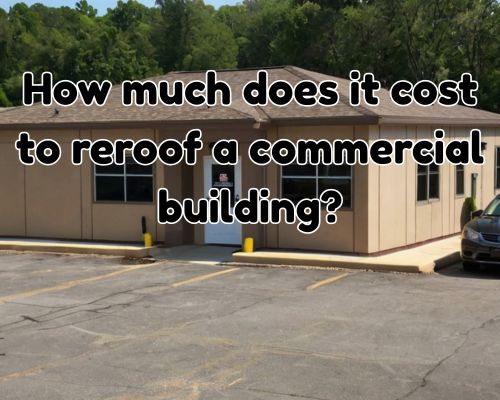 a commercial building roofing made