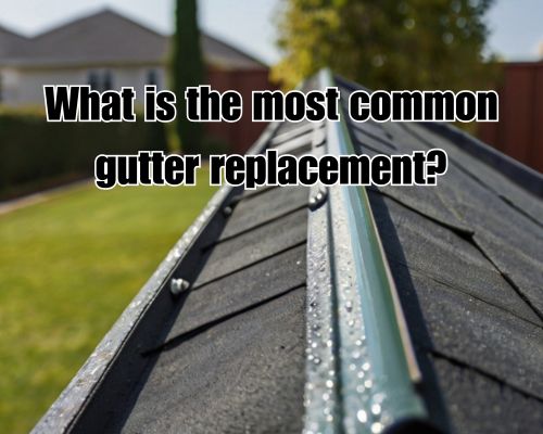 a common roof gutter replacement
