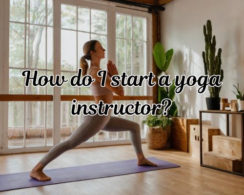 a yoga instructor stretching
