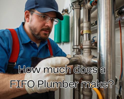 Plumber is working carefully on a leaking pipe.