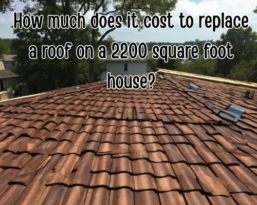 a 2200 sq ft roof of a home