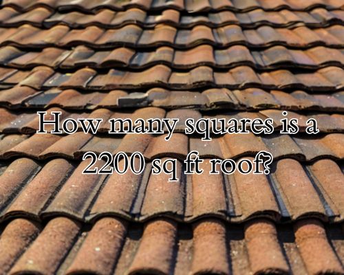 a 2200 sq ft roof shingles