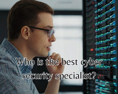 a cybersecurity specialist working seriously