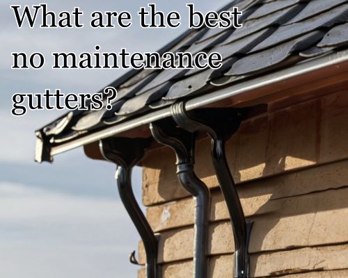 a roof installed with a no need for maintenance guttering